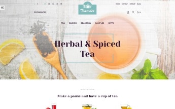 "Tearider - Thé aux herbes et épices" thème PrestaShop adaptatif #63336