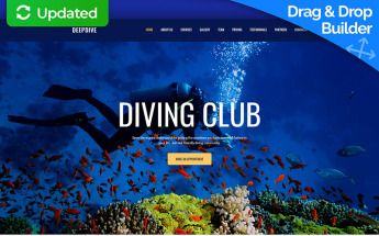 Deepdive - Sports & Outdoors & Diving Moto CMS 3 Template