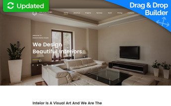 Moto CMS 3 Template namens "Interioni" #63460
