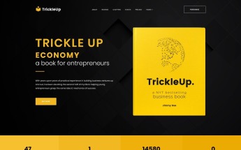 Reszponzív One Page E-book Landing WordPress sablon 63408