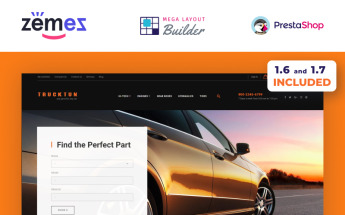 Responsywny szablon PrestaShop Trucktun - Sklep części samochodowych #63543