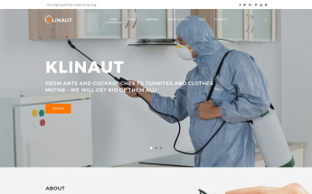 Responzivní WordPress motiv "Klinaut - Pest Control" #63531