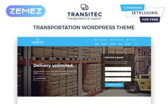 Reszponzív Transitec - Transportation Multipurpose Minimal Elementor WordPress sablon 63597