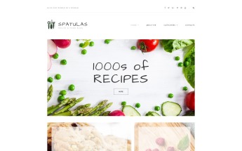 Spatulas - Recipe & Food Blog WordPress Theme