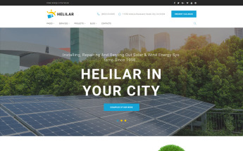 WordPress Theme namens "Helilar - Solar & Renewable Energy" #63663