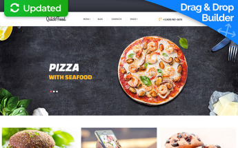Fast Food Restaurant Responsive Moto CMS 3 Template