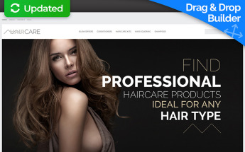 Plantilla MotoCMS Para Comercio Electrónico "Hair Care - Professional Salon" #63722