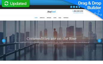 Responsive Moto CMS 3 Template over Investeringsmaatschappij №63707