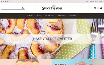 Sweet Shop Responsive MotoCMS Ecommerce Template