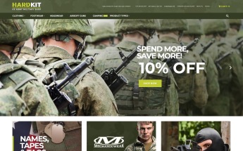 HardKit - US Army Military Shop Tema Magento №63845