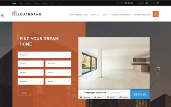 "Leuendano - Real Estate Agency Responsive" Responsive PrestaShop Thema №63856