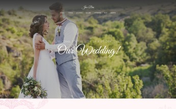 Responsywny motyw WordPress Jen+Ben - One Page Wedding #63832