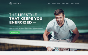 Tema De WordPress "ProShot - Tennis Club Responsive" #63811