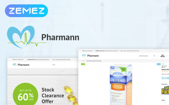 Magento Theme namens "Pharmann - Drug Store" #63975