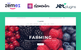 Responsivt Latify - Private Farm Responsive WordPress-tema #63957