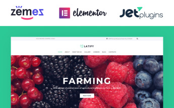 Responsywny motyw WordPress Latify - Private Farm Responsive #63957