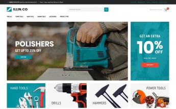 Responsywny szablon Magento Illin.co - Tools & Equipment #63976
