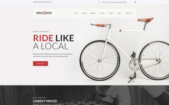 Responsive Bikes2Ride - Cycling Wordpress #64031