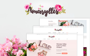 WooCommerce Theme namens "Amaryllis - Flower Shop" #64038