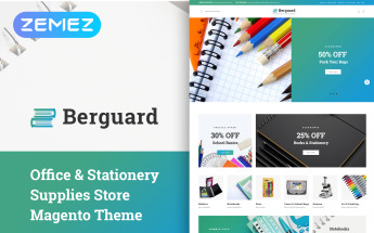 "Berguard - Office & Stationery Supplies" thème Magento #64137