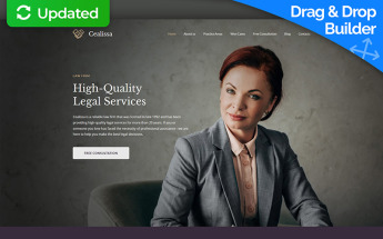 Cealissa - Lawyer & Attorney Premium Moto CMS 3 Template