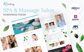 Tema De WordPress "Soothery - SPA & Massage Salon Responsive" #64365