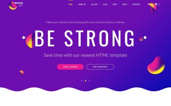 Responsive Brave Light - Creative Universal Multipurpose Web Sitesi #64402