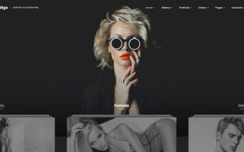 Responsywny szablon strony www Indigo - Fashion Photographer Responsive Multipage #64403