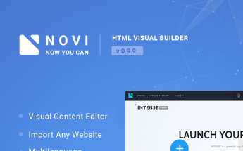 Novi - Visual HTML Page Builder & Content Editor JavaScript