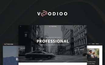 Responsivt Voodioo - Videographer Responsive WordPress Theme WordPress-tema #64520
