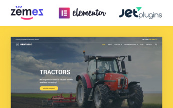 Reszponzív Rentallo - Farming Equipment & Machinery Rentals WordPress sablon 64595