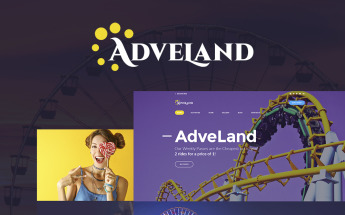 Responsywny motyw WordPress Adveland - Amusement Park Responsive #64616