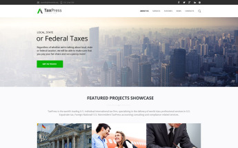 Tax advisor corporate business Drupal Template