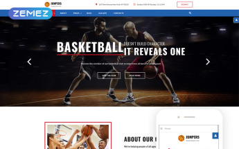 Basketball Responsive Joomla Template