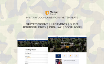 Military School Responsive Joomla Template