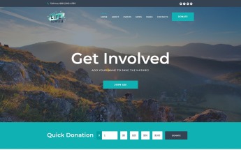 Reszponzív LifeisWild - Wild Life WordPress Theme WordPress sablon 64785