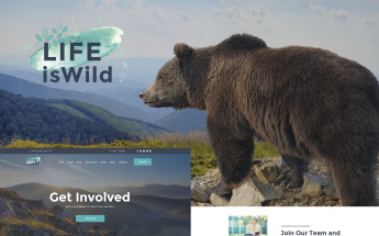 Tema WordPress Responsive #64785 "LifeisWild - Wild Life WordPress Theme"