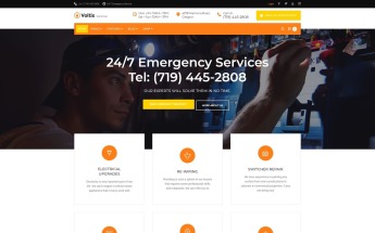Voltix - Electrical Services WordPress Theme WordPress Theme