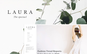 Laura Women Fashion Blog WordPress Theme WordPress Theme