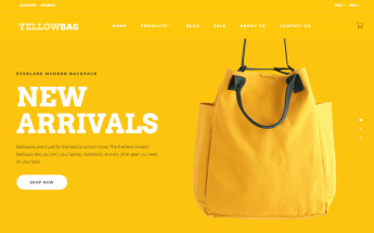 OpenCart Vorlage namens "YellowBag" #64827