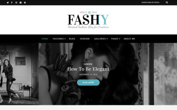 Fashy - Fashion Blog WordPress Theme