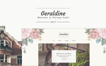 Geraldine - Vintage & Retro Blog WordPress Theme