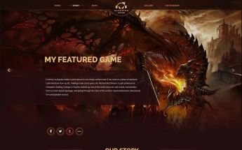 Szablon PSD Gamepro - Fantastic Blog PSD Template for GAME SITES #64985