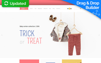 Responsive MotoCMS E-Commerce Vorlage für Babyshop #65059