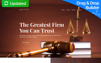 Responsywny szablon Landing Page Evolution - Lawyer MotoCMS 3 #65033