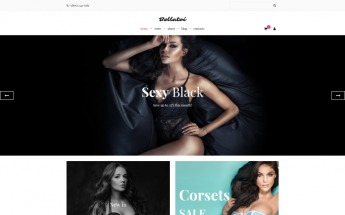 Responzivní MotoCMS Ecommerce šablona na téma Spodní prádlo #65051