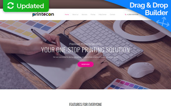 Plantilla Moto CMS 3 "Printecon - Digital Printing Company Premium" #65283