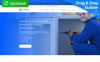 Plumberwo - Premium Moto CMS 3 Template