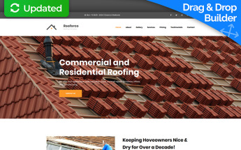 Rooferco Premium Moto CMS 3 Template
