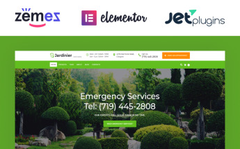 Responzivní WordPress motiv "Jardinier - Landscaping Services WordPress Theme" #65343